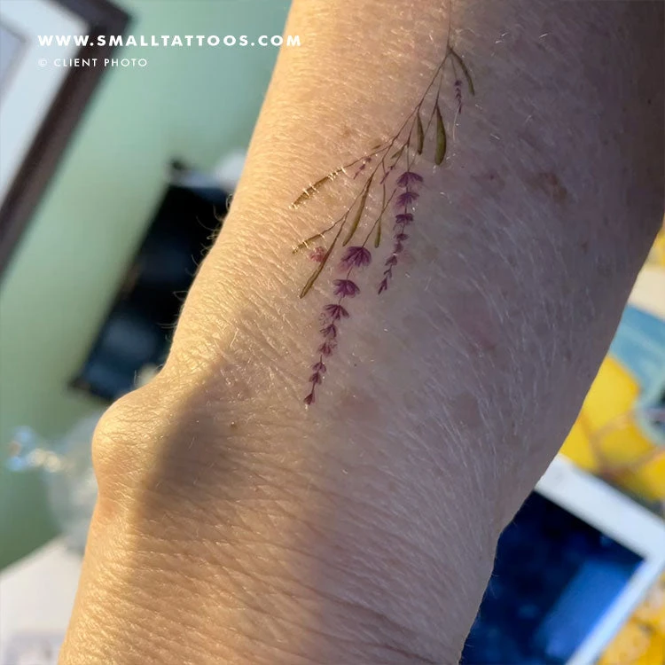 Lavender Temporary Tattoo By Mini Lau (Set Of 3) 7 Lavender Temporary Tattoo By Mini Lau (Set Of 3) - Image 5