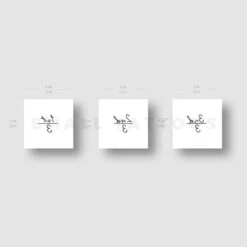 Matching Siblings Counter Temporary Tattoo (Set Of 3+3+3) -Da Vinci Shop 123 st