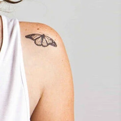 Monarch Butterfly Temporary Tattoo (Set Of 3) -Da Vinci Shop 1396642606butterfly skin 1