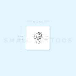 Mushroom Temporary Tattoo (Set Of 3) -Da Vinci Shop 1657539231 image1 st 750px