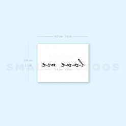 Love Me Temporary Tattoo (Set Of 3) -Da Vinci Shop 1657539531 image1 st 750px