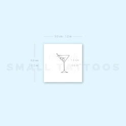 Manhattan Cocktail Temporary Tattoo (Set Of 3) -Da Vinci Shop 1657539891 image1 st 750px