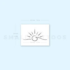 Wave Sunset Temporary Tattoo (Set Of 3) -Da Vinci Shop 1657540551 image1 st 750px