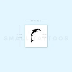 Dolphin Temporary Tattoo (Set Of 3) -Da Vinci Shop 1657540849 image1 st 750px