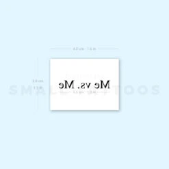 Me Vs. Me Temporary Tattoo (Set Of 3) -Da Vinci Shop 1657540899 image1 st 750px