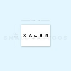 Relax Temporary Tattoo (Set Of 3) -Da Vinci Shop 1657540989 image1 st 750px