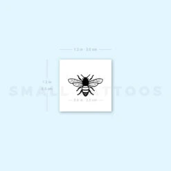 Bee Temporary Tattoo (Set Of 3) -Da Vinci Shop 1657950900 image1 st 750px