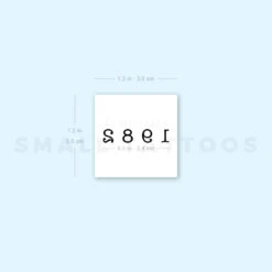 1982 Birth Year Temporary Tattoo (Set Of 3) -Da Vinci Shop 1657954600 image1 st 750px
