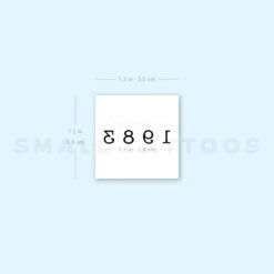 1983 Birth Year Temporary Tattoo (Set Of 3) -Da Vinci Shop 1657954610 image1 st 750px