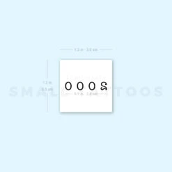 2000 Birth Year Temporary Tattoo (Set Of 3) -Da Vinci Shop 1657954658 image1 st 750px