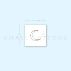 Crescent Moon Type I By Jakenowicz Temporary Tattoo (Set Of 3) -Da Vinci Shop 1657954969 image1 st 750px