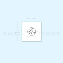 World Travel Temporary Tattoo (Set Of 3) -Da Vinci Shop 1657955049 image1 st 750px