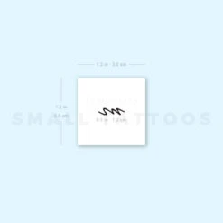 M Handwritten Letter Temporary Tattoo (Set Of 3) 7 M Handwritten Letter Temporary Tattoo (Set Of 3) -Da Vinci Shop 1657956920 image1 st 750px