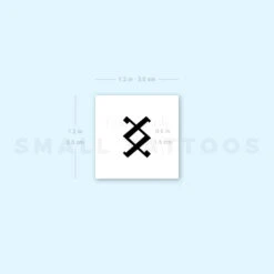 Ingwaz Temporary Tattoo (Set Of 3) -Da Vinci Shop 1657958398 image1 st 750px