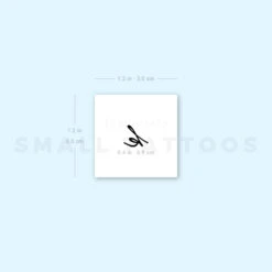 K Handwritten Letter Temporary Tattoo (Set Of 3) -Da Vinci Shop 1657958579 image1 st 750px