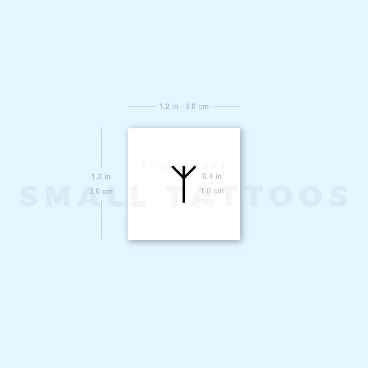 Algiz Rune Temporary Tattoo (Set Of 3) 5 Algiz Rune Temporary Tattoo (Set Of 3) - Image 3