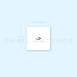 C Handwritten Letter Temporary Tattoo (Set Of 3) -Da Vinci Shop 1657959010 image1 st 750px