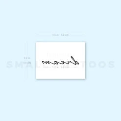 'Dream' Temporary Tattoo (Set Of 3) -Da Vinci Shop 1657959579 image1 st 750px