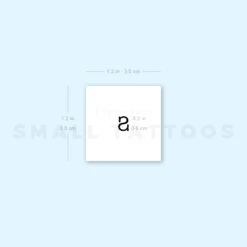 S Uppercase Typewriter Letter Temporary Tattoo (Set Of 3) -Da Vinci Shop 1657959789 image1 st 750px