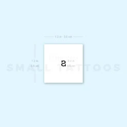 S Lowercase Typewriter Letter Temporary Tattoo (Set Of 3) -Da Vinci Shop 1657959837 image1 st 750px