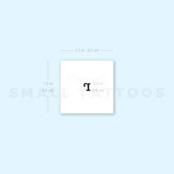 R Lowercase Typewriter Letter Temporary Tattoo (Set Of 3) -Da Vinci Shop 1657960118 image1 st 750px