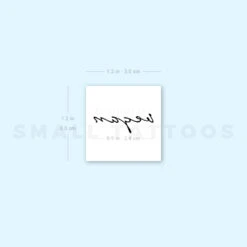 'Vegan' Temporary Tattoo (Set Of 3) -Da Vinci Shop 1657961216 image1 st 750px