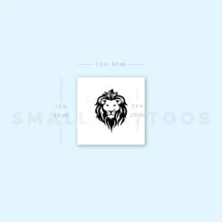 Lion Face Temporary Tattoo (Set Of 3) -Da Vinci Shop 1657961239 image1 st 750px