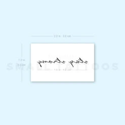 Stay Strong Temporary Tattoo (Set Of 3) -Da Vinci Shop 1657961289 image1 st 750px