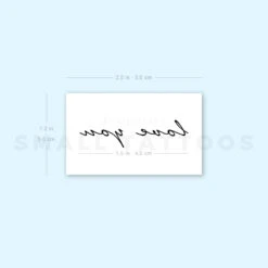 Love You Temporary Tattoo (Set Of 3) -Da Vinci Shop 1657961589 image1 st 750px