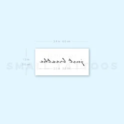 Just Breathe Temporary Tattoo (Set Of 3) -Da Vinci Shop 1657961618 image1 st 750px
