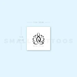Lotus Meditation Temporary Tattoo (Set Of 3) -Da Vinci Shop 1657961770 image1 st 750px