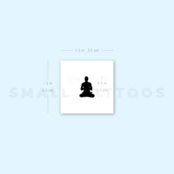 Small Meditator Temporary Tattoo (Set Of 3) -Da Vinci Shop 1657961780 image1 st 750px