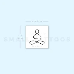 Meditation Temporary Tattoo (Set Of 3) -Da Vinci Shop 1657961849 image1 st 750px
