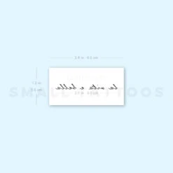 La Vita E Bella Temporary Tattoo (Set Of 3) -Da Vinci Shop 1657962086 image1 st 750px