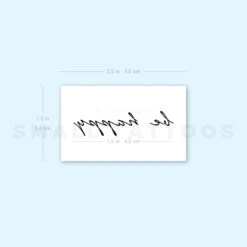 Be Happy Temporary Tattoo (Set Of 3) -Da Vinci Shop 1657962106 image1 st 750px
