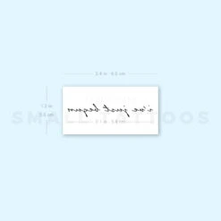 I've Just Begun Temporary Tattoo (Set Of 3) -Da Vinci Shop 1657962179 image1 st 750px