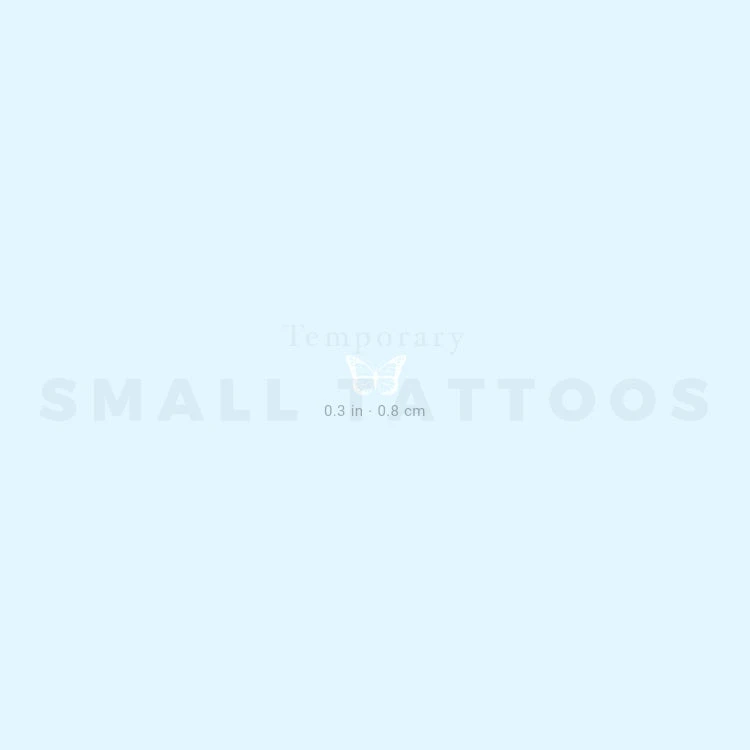 Tiny White Butterfly Temporary Tattoo (Set Of 3) 5 Tiny White Butterfly Temporary Tattoo (Set Of 3) - Image 3