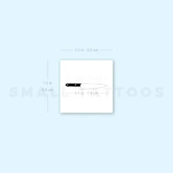 Knife Temporary Tattoo (Set Of 3) -Da Vinci Shop 1657962347 image1 st 750px
