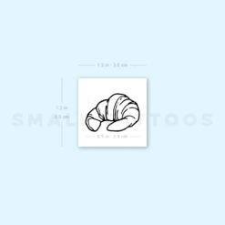 Croissant Temporary Tattoo (Set Of 3) -Da Vinci Shop 1657962580 image1 st 750px