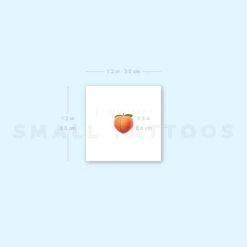 Little Peach Emoji Temporary Tattoo (Set Of 3) -Da Vinci Shop 1657962720 image1 st 750px