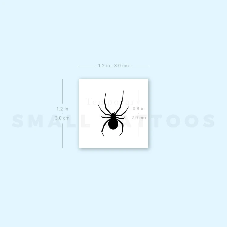 Small Spider Temporary Tattoo (Set Of 3) 5 Small Spider Temporary Tattoo (Set Of 3) - Image 3