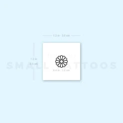 Minimalist Daisy Temporary Tattoo (Set Of 3) -Da Vinci Shop 1657963714 image1 st 750px