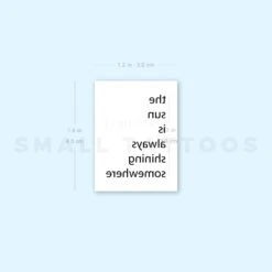 The Sun Is Always Shining Somewhere Temporary Tattoo (Set Of 3) -Da Vinci Shop 1657963930 image1 st 750px