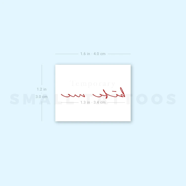 Red Ink Bite Me Temporary Tattoo (Set Of 3) 4 Red Ink Bite Me Temporary Tattoo (Set Of 3) - Image 2