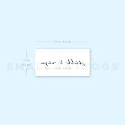 Handwritten Font Still I Rise Temporary Tattoo (Set Of 3) -Da Vinci Shop 1657964830 image1 st 750px