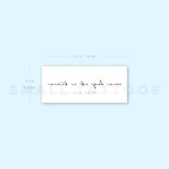 Handwritten Font One Day At A Time Temporary Tattoo (Set Of 3) -Da Vinci Shop 1657964921 image1 st 750px