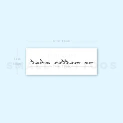 No Matter What Temporary Tattoo (Set Of 3) -Da Vinci Shop 1657965020 image1 st 750px