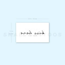 Kiss Here Temporary Tattoo (Set Of 3) -Da Vinci Shop 1657965041 image1 st 750px