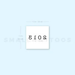 2013 Birth Year Temporary Tattoo (Set Of 3) -Da Vinci Shop 1657965580 image1 st 750px