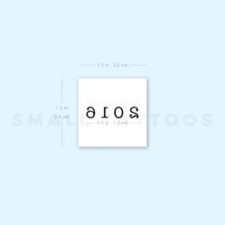 2016 Birth Year Temporary Tattoo (Set Of 3) -Da Vinci Shop 1657965619 image1 st 750px